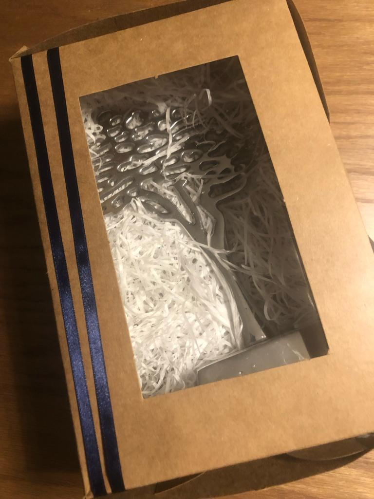 Silver Tree Sculpture Gift Set