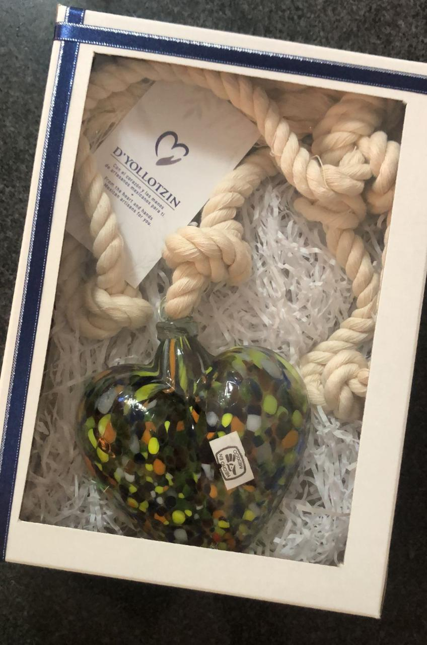 Artisan Glass Heart Ornament